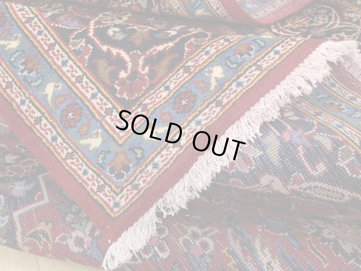 画像14: 良品 ペルシャ 絨毯 カシャーン リビング ダイニング 大判 縦3.7m 9.5? 8〜10畳 3人掛けソファ サイズ  365 x 260 cm z127 手織り トライバル ラグ 天然 ウール 敷物 マット カーペット 赤 メダリオン ヴィンテージ ビンテージ (14)