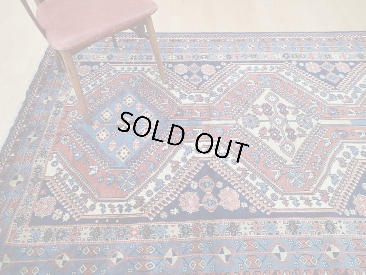 画像2: 新品 ペルシャ 絨毯 ヤラメ リビング ダイニング サイズ 縦2.5m 4? 3畳 2〜3人掛け ソファ サイズ 252 x 156 cm 197 天然 草木染 ウール 手織り トライバル ラグ 敷物 マット カーペット 部族絨毯 (2)