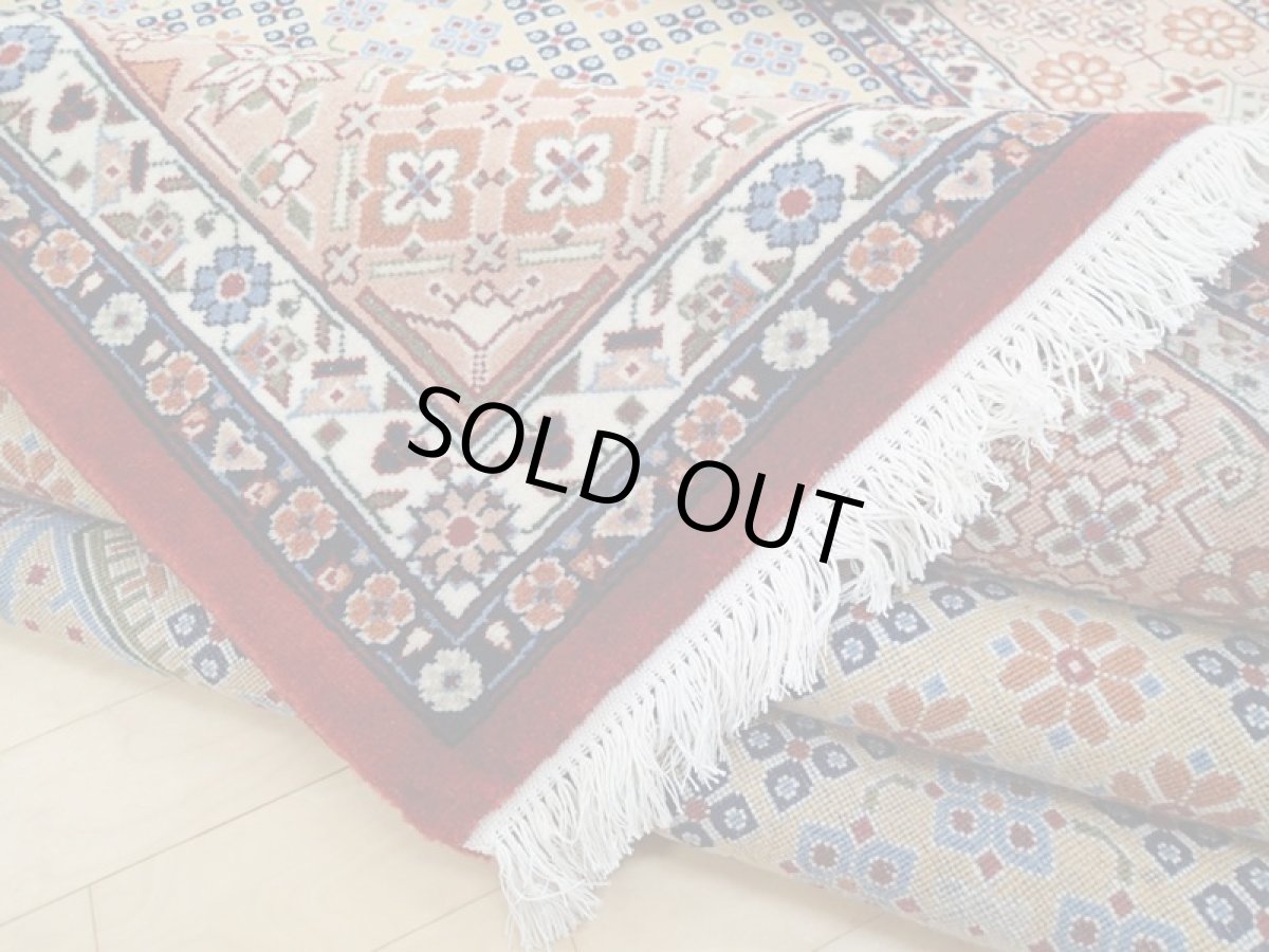 画像14: 新品 ペルシャ 絨毯 ナジャファバド リビング ダイニング 縦3.2ｍ 6.8? 6帖 3人掛けコーナーソファ サイズ 318 x 214 cm 196 天然 肉厚 ウール 手織り トライバル ラグ ハンドメイド マット カーペット レモンイエロー ジョーシャガン 幾何学模様 (14)