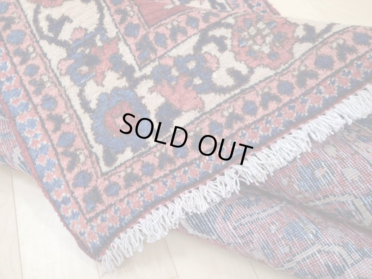 画像14: 良品 経年60年程度 ペルシャ 絨毯 バクティヤリ 縦1.8m 2? センター ラグ ベッドサイド 2人掛けソファ サイズ 180 x 106 cm 155 天然 草木染 ウール 手織り ハンドメイド カーペット 敷物 ボテ ペイズリー 柄 ヴィンテージ b-155-180106s003 (14)