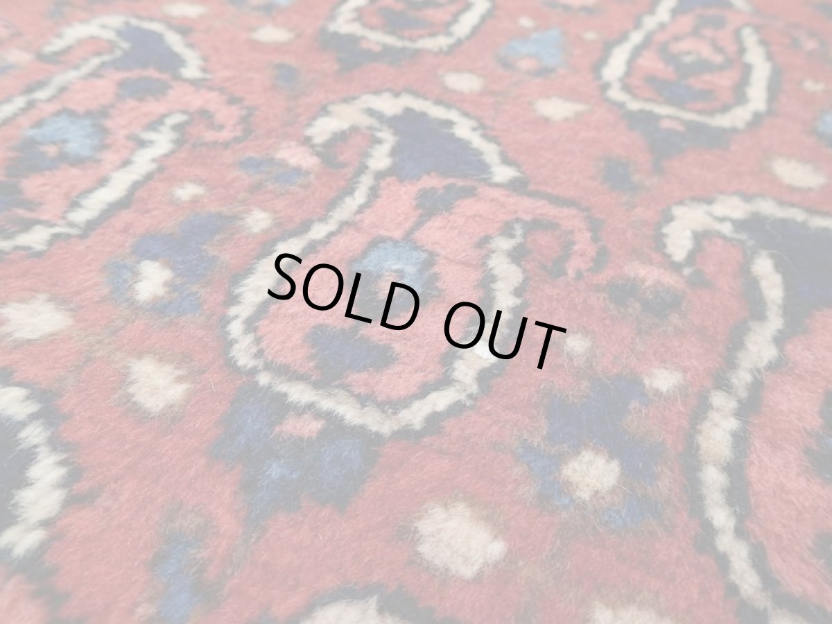 画像10: 良品 経年60年程度 ペルシャ 絨毯 バクティヤリ 縦1.8m 2? センター ラグ ベッドサイド 2人掛けソファ サイズ 180 x 106 cm 155 天然 草木染 ウール 手織り ハンドメイド カーペット 敷物 ボテ ペイズリー 柄 ヴィンテージ b-155-180106s003 (10)