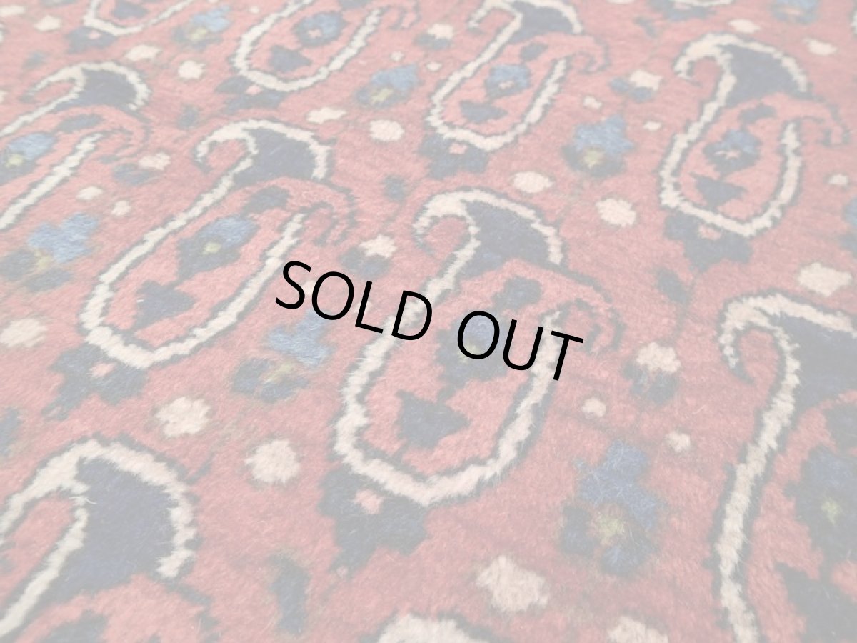 画像11: 良品 経年60年程度 ペルシャ 絨毯 バクティヤリ 縦1.8m 2? センター ラグ ベッドサイド 2人掛けソファ サイズ 180 x 106 cm 155 天然 草木染 ウール 手織り ハンドメイド カーペット 敷物 ボテ ペイズリー 柄 ヴィンテージ b-155-180106s003 (11)