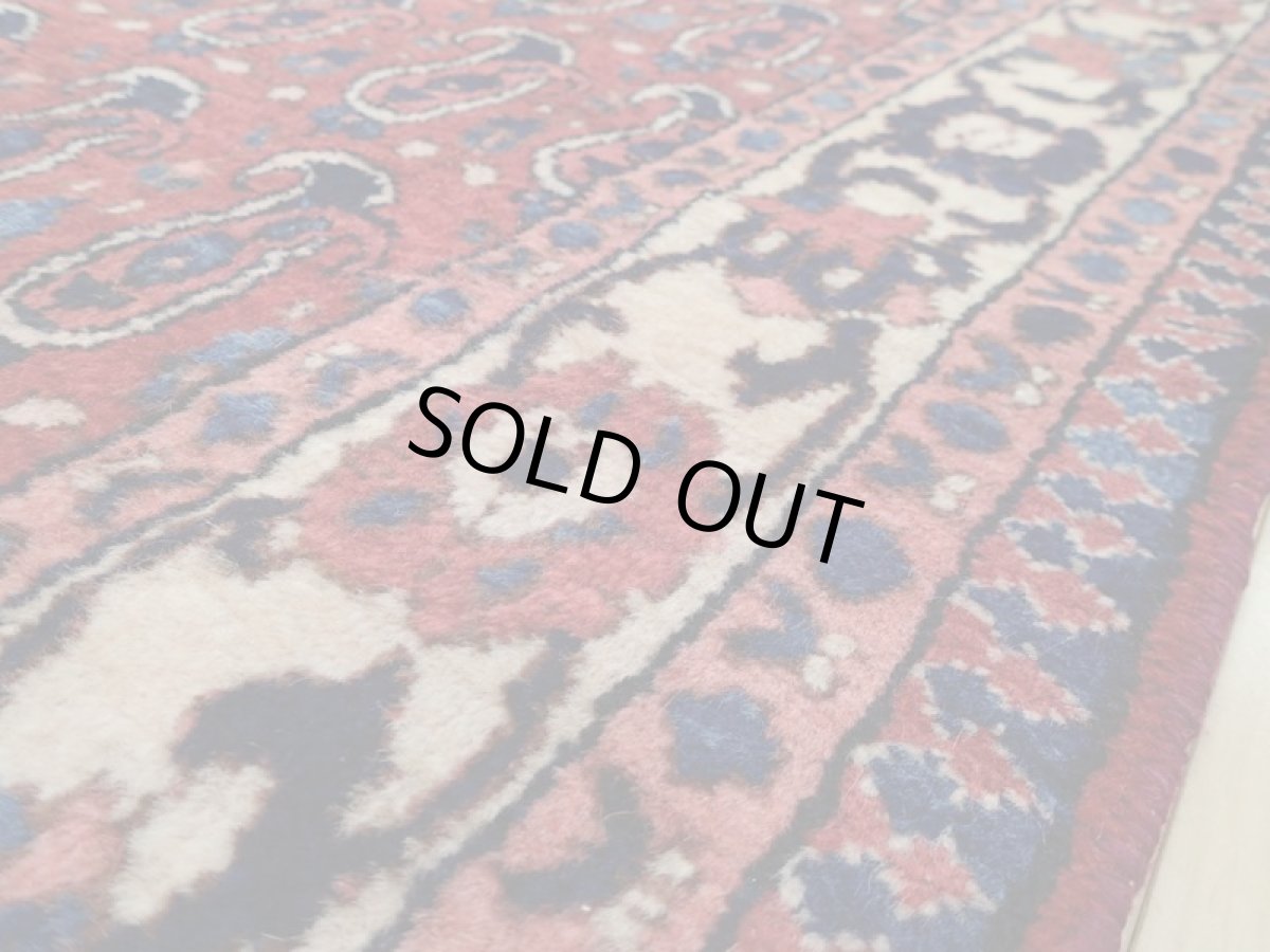 画像13: 良品 経年60年程度 ペルシャ 絨毯 バクティヤリ 縦1.8m 2? センター ラグ ベッドサイド 2人掛けソファ サイズ 180 x 106 cm 155 天然 草木染 ウール 手織り ハンドメイド カーペット 敷物 ボテ ペイズリー 柄 ヴィンテージ b-155-180106s003 (13)