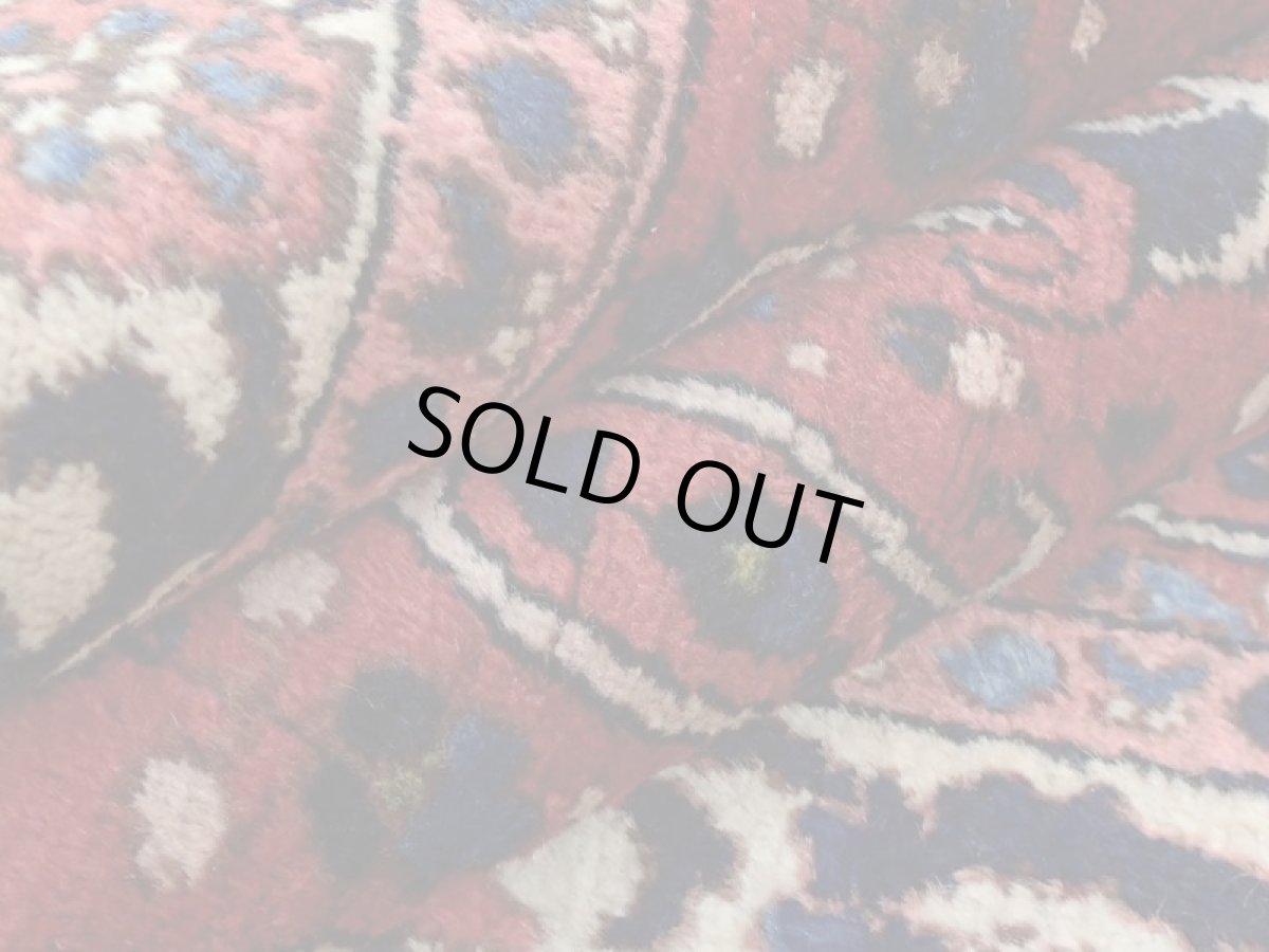 画像15: 良品 経年60年程度 ペルシャ 絨毯 バクティヤリ 縦1.8m 2? センター ラグ ベッドサイド 2人掛けソファ サイズ 180 x 106 cm 155 天然 草木染 ウール 手織り ハンドメイド カーペット 敷物 ボテ ペイズリー 柄 ヴィンテージ b-155-180106s003 (15)