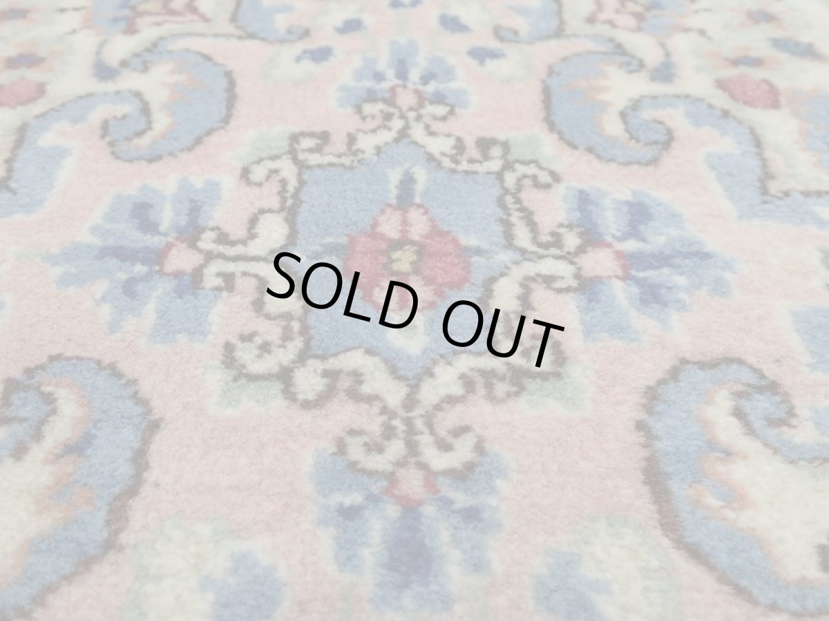 画像11: 美品 ペルシャ 絨毯 ケルマン産 工房名入 縦4m 横2.7m リビング ダイニング 10㎡ 10帖 3人掛けソファ コーナーソファ 大判 サイズ 398 x 268 cm No.202 天然 肉厚 ウール 手織り トライバル ラグ ハンドメイド マット カーペット エメラルドグリーン ヴィンテージ ビンテージ a-202-398268s0501-0051 (11)