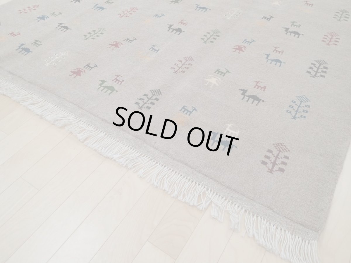 画像11: 新品 ペルシャ ギャッベ  縦2m 3.1? リビング ダイニング 3人掛けソファ サイズ 195 × 160 cm A164 肉厚 天然 草木染 ウール ギャベ 手織り ハンドメイド ラグ 絨毯 カーペット リビングダイニングルームやベッドサイドに (11)