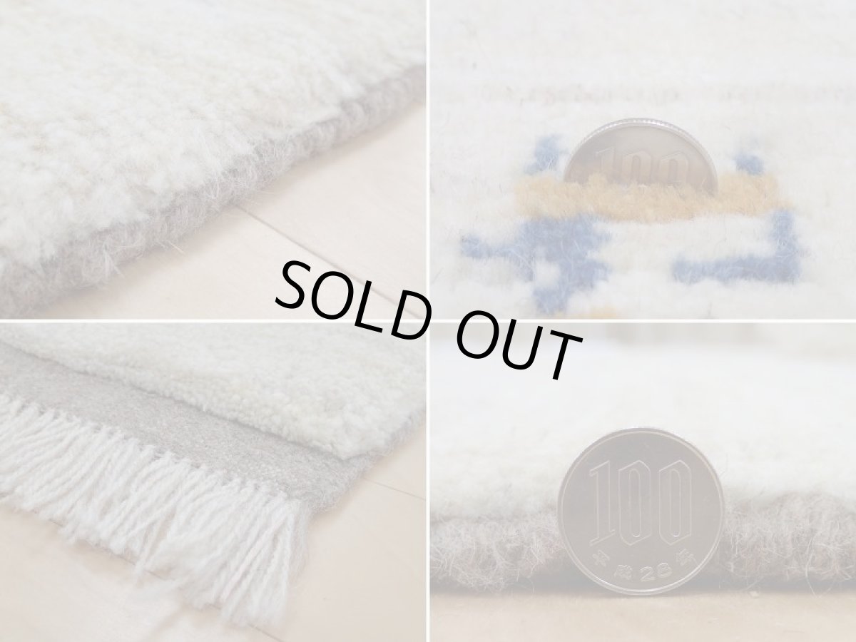 画像19: 新品 ペルシャ ギャッベ  縦2m 3? リビング ダイニング 3人掛けソファ サイズ 190 × 155 cm A165 肉厚 天然 ウール ギャベ 手織り ハンドメイド ラグ 絨毯 カーペット 生成り色 クリーム色 リビングダイニングルームやベッドサイドに (19)