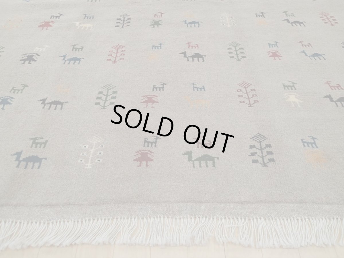 画像7: 新品 ペルシャ ギャッベ  縦2m 3.1? リビング ダイニング 3人掛けソファ サイズ 195 × 160 cm A164 肉厚 天然 草木染 ウール ギャベ 手織り ハンドメイド ラグ 絨毯 カーペット リビングダイニングルームやベッドサイドに (7)