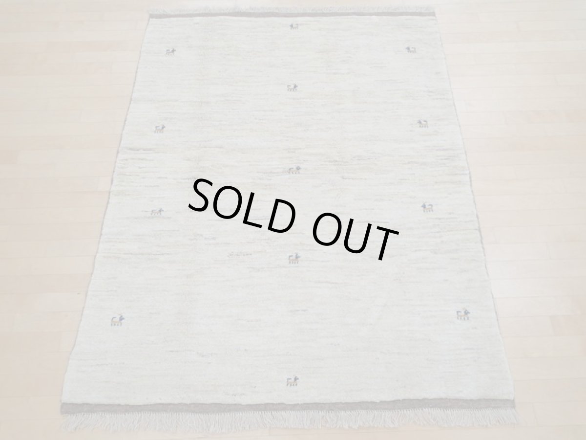 画像5: 新品 ペルシャ ギャッベ  縦2m 3? リビング ダイニング 3人掛けソファ サイズ 190 × 155 cm A165 肉厚 天然 ウール ギャベ 手織り ハンドメイド ラグ 絨毯 カーペット 生成り色 クリーム色 リビングダイニングルームやベッドサイドに (5)