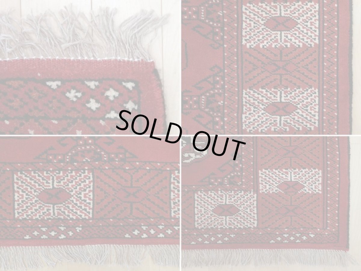 画像19: 新品 ペルシャ 絨毯 トルクメン 縦2.9m 6? 6帖 リビング ダイニング 3人掛けソファ サイズ 289 x 205 cm A124 天然 肉厚 ウール 手織り ハンドメイド トライバル ラグ マット カーペット 赤 幾何学模様 民族柄 (19)