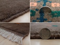 画像20: 新品 ペルシャ ギャッベ  縦2.1m 3.2? リビング ダイニング 2人掛けソファ サイズ 208 × 155 cm A167 肉厚 天然 ウール ギャベ 手織り ハンドメイド ラグ 絨毯 カーペット 茶 ブラウン リビングダイニングルームやベッドサイドに (20)