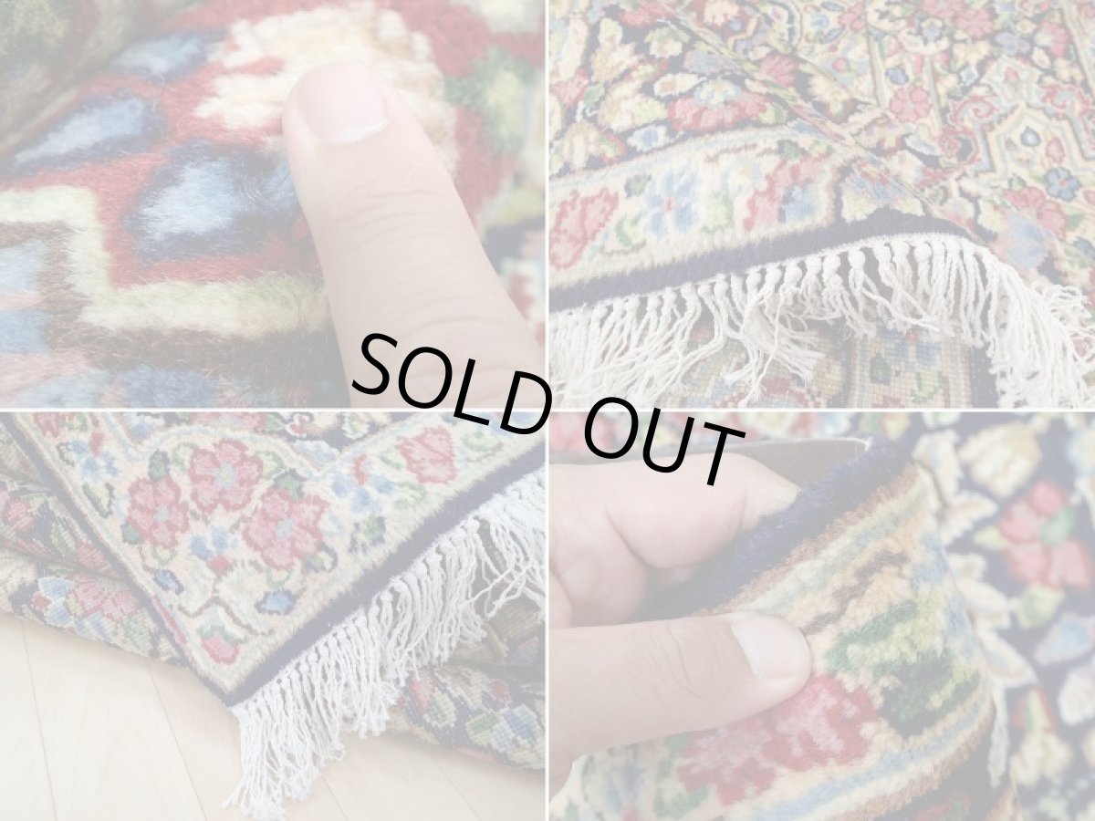 画像15: 美品 ペルシャ 絨毯 ケルマン産 縦3m 6㎡ 6帖 リビング ダイニング 3人掛けソファ コーナーソファ 大判 サイズ 304 x 195 cm No.a15 天然 ウール 手織り トライバル ラグ ハンドメイド マット カーペット 花柄 a-a15-304195h057-579 (15)