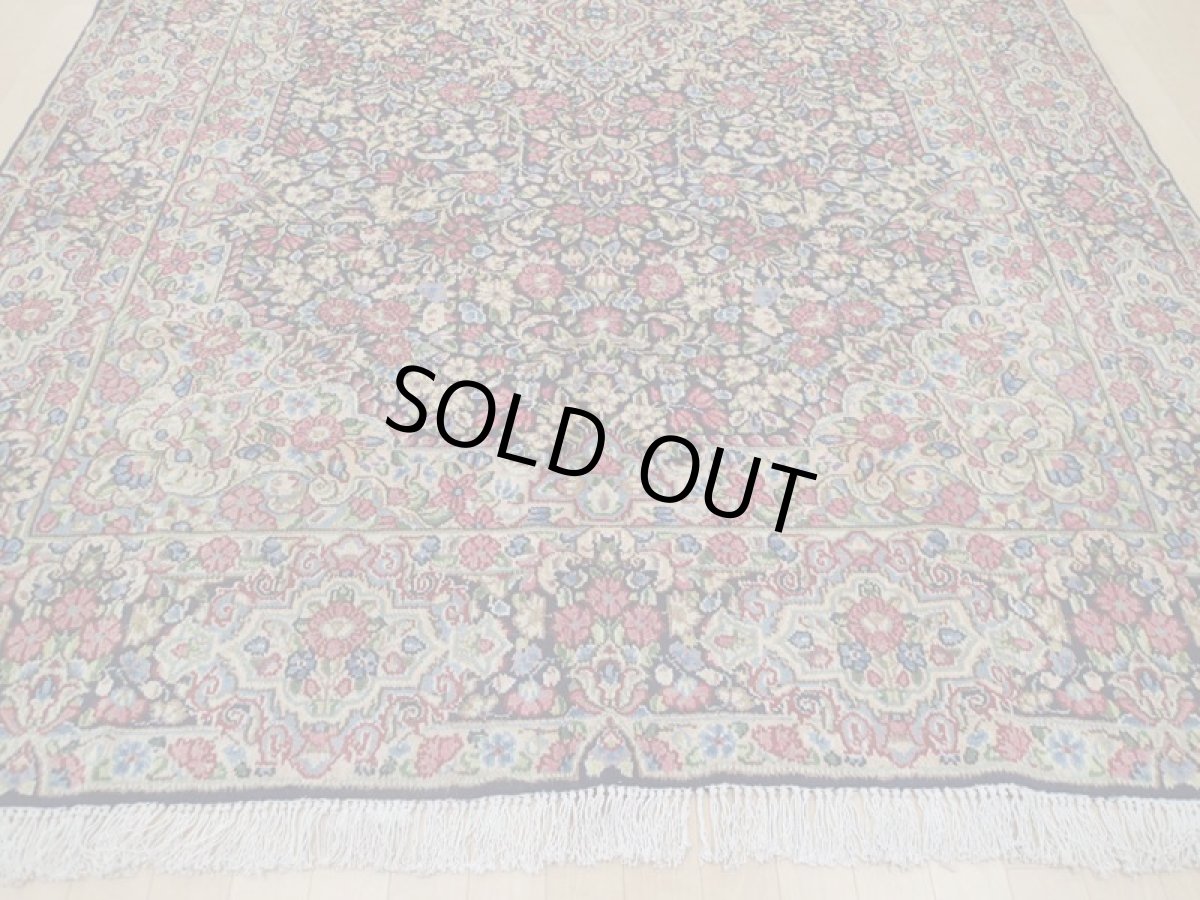 画像7: 美品 ペルシャ 絨毯 ケルマン産 縦3m 6㎡ 6帖 リビング ダイニング 3人掛けソファ コーナーソファ 大判 サイズ 304 x 195 cm No.a15 天然 ウール 手織り トライバル ラグ ハンドメイド マット カーペット 花柄 a-a15-304195h057-579 (7)