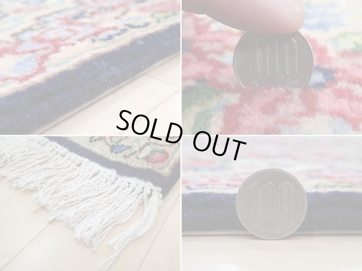 画像17: 美品 ペルシャ 絨毯 ケルマン産 縦3m 6㎡ 6帖 リビング ダイニング 3人掛けソファ コーナーソファ 大判 サイズ 304 x 195 cm No.a15 天然 ウール 手織り トライバル ラグ ハンドメイド マット カーペット 花柄 a-a15-304195h057-579 (17)