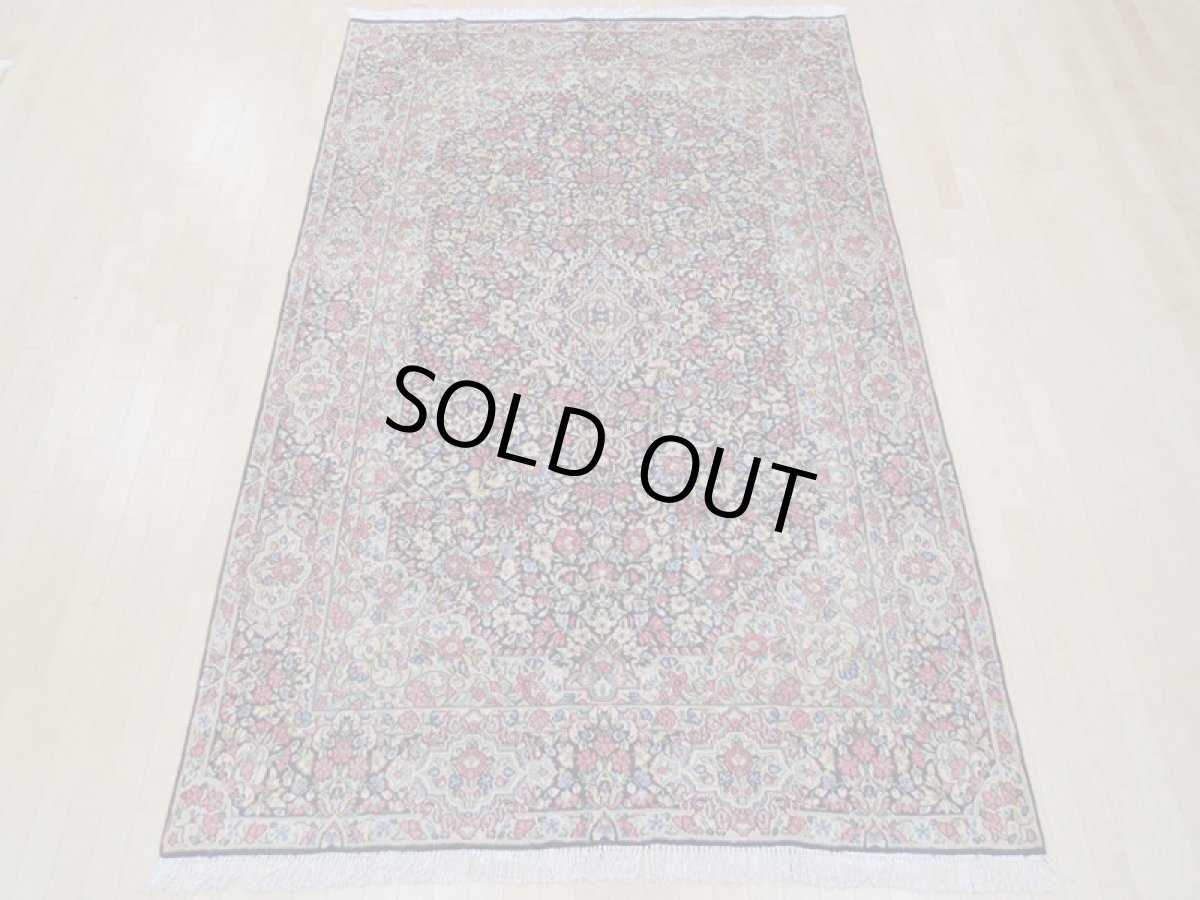 画像5: 美品 ペルシャ 絨毯 ケルマン産 縦3m 6㎡ 6帖 リビング ダイニング 3人掛けソファ コーナーソファ 大判 サイズ 304 x 195 cm No.a15 天然 ウール 手織り トライバル ラグ ハンドメイド マット カーペット 花柄 a-a15-304195h057-579 (5)