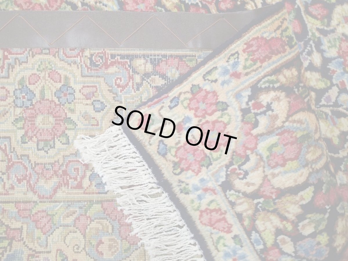 画像19: 美品 ペルシャ 絨毯 ケルマン産 縦3m 6㎡ 6帖 リビング ダイニング 3人掛けソファ コーナーソファ 大判 サイズ 304 x 195 cm No.a15 天然 ウール 手織り トライバル ラグ ハンドメイド マット カーペット 花柄 a-a15-304195h057-579 (19)