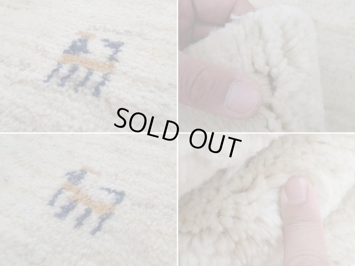 画像17: 新品 ペルシャ ギャッベ  縦2m 3? リビング ダイニング 2人掛けソファ サイズ 192 × 145 cm A170 肉厚 天然 ウール ギャベ 手織り ハンドメイド ラグ 絨毯 カーペット 生成り色 クリーム色 リビングダイニングルームやベッドサイドに (17)