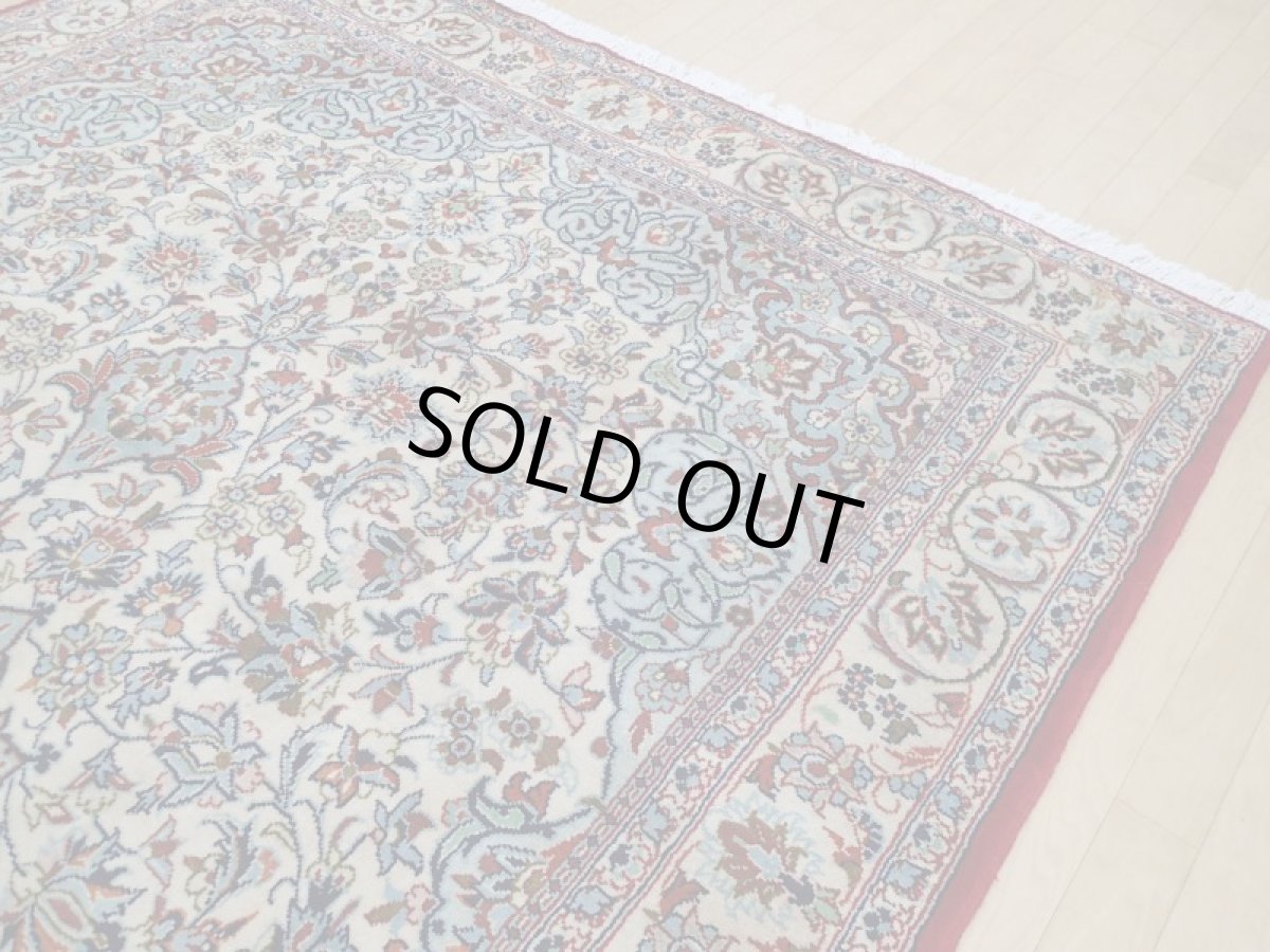 画像9: 良品 ペルシャ 絨毯 ナジャファバド 縦3.2m 6.6㎡ 6帖 リビング ダイニング 3人掛けソファ コーナーソファ 大判 サイズ 312 x 208 cm No.a8 肉厚 天然 ウール 手織り トライバル ラグ 敷物 マット カーペット 赤 メダリオン ヴィンテージ ビンテージ b-a8-312208h046-038 (9)