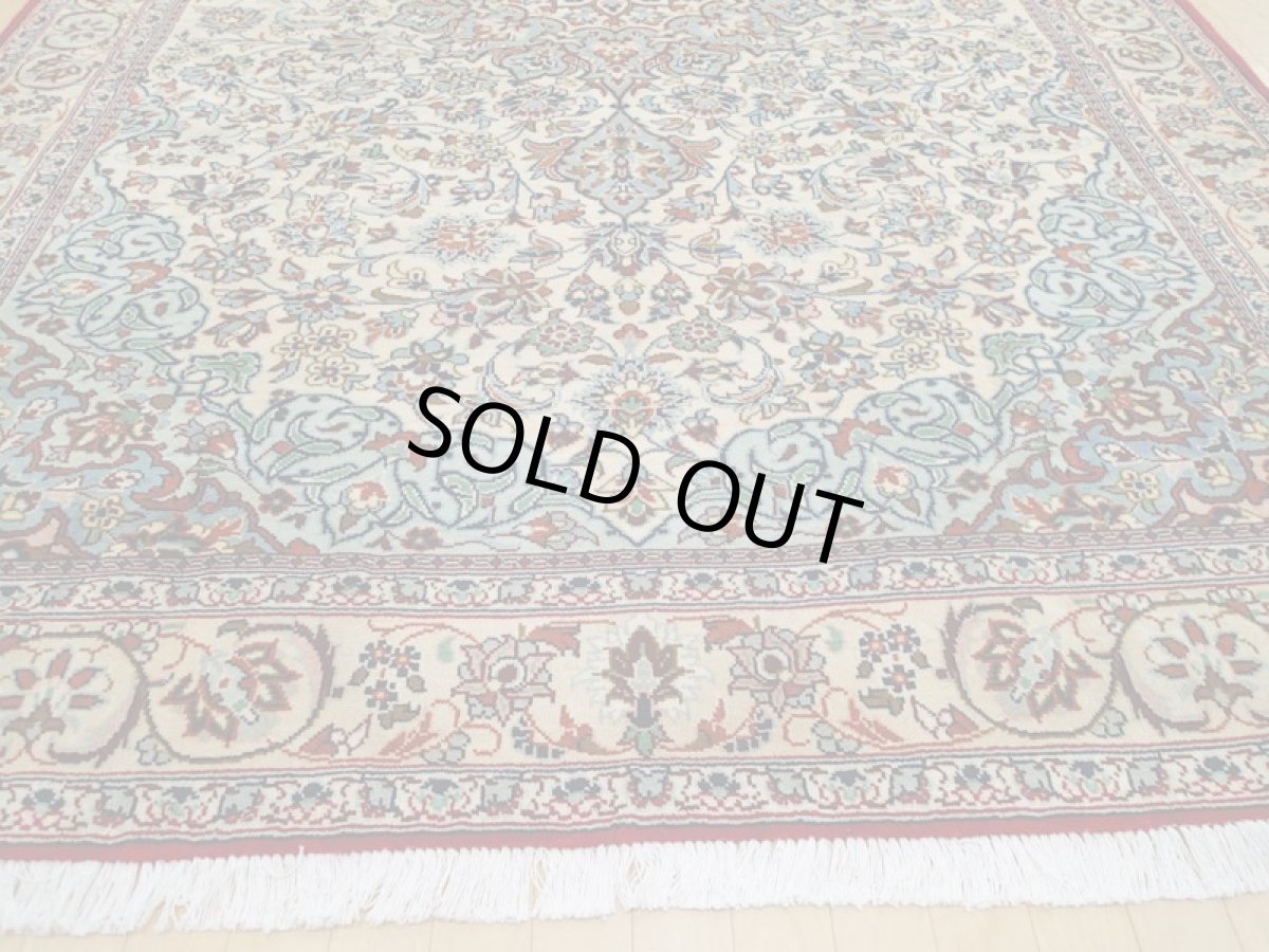 画像7: 良品 ペルシャ 絨毯 ナジャファバド 縦3.2m 6.6㎡ 6帖 リビング ダイニング 3人掛けソファ コーナーソファ 大判 サイズ 312 x 208 cm No.a8 肉厚 天然 ウール 手織り トライバル ラグ 敷物 マット カーペット 赤 メダリオン ヴィンテージ ビンテージ b-a8-312208h046-038 (7)