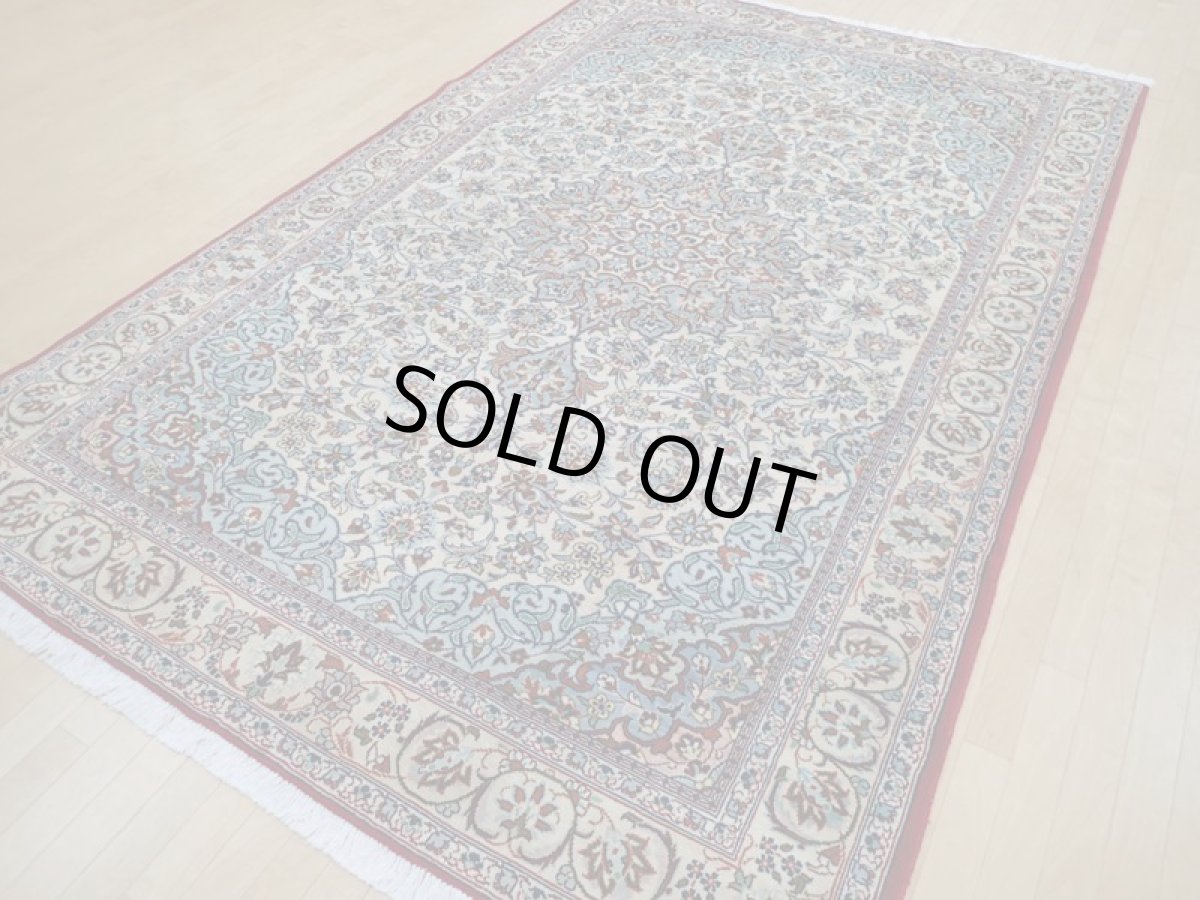 画像4: 良品 ペルシャ 絨毯 ナジャファバド 縦3.2m 6.6㎡ 6帖 リビング ダイニング 3人掛けソファ コーナーソファ 大判 サイズ 312 x 208 cm No.a8 肉厚 天然 ウール 手織り トライバル ラグ 敷物 マット カーペット 赤 メダリオン ヴィンテージ ビンテージ b-a8-312208h046-038 (4)