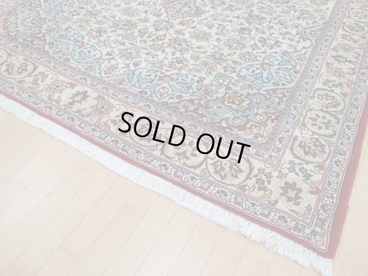 画像11: 良品 ペルシャ 絨毯 ナジャファバド 縦3.2m 6.6㎡ 6帖 リビング ダイニング 3人掛けソファ コーナーソファ 大判 サイズ 312 x 208 cm No.a8 肉厚 天然 ウール 手織り トライバル ラグ 敷物 マット カーペット 赤 メダリオン ヴィンテージ ビンテージ b-a8-312208h046-038 (11)