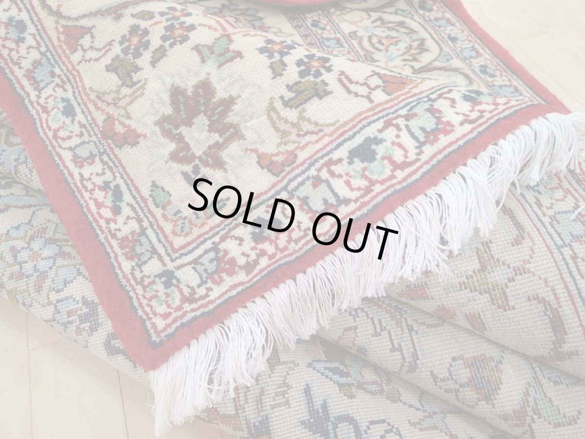 画像14: 良品 ペルシャ 絨毯 ナジャファバド 縦3.2m 6.6㎡ 6帖 リビング ダイニング 3人掛けソファ コーナーソファ 大判 サイズ 312 x 208 cm No.a8 肉厚 天然 ウール 手織り トライバル ラグ 敷物 マット カーペット 赤 メダリオン ヴィンテージ ビンテージ b-a8-312208h046-038 (14)