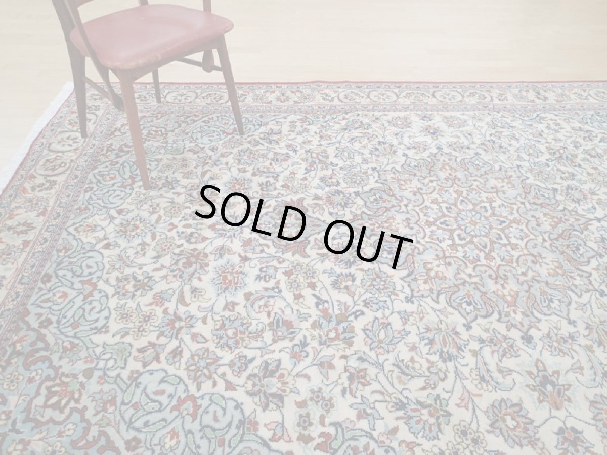 画像2: 良品 ペルシャ 絨毯 ナジャファバド 縦3.2m 6.6㎡ 6帖 リビング ダイニング 3人掛けソファ コーナーソファ 大判 サイズ 312 x 208 cm No.a8 肉厚 天然 ウール 手織り トライバル ラグ 敷物 マット カーペット 赤 メダリオン ヴィンテージ ビンテージ b-a8-312208h046-038 (2)