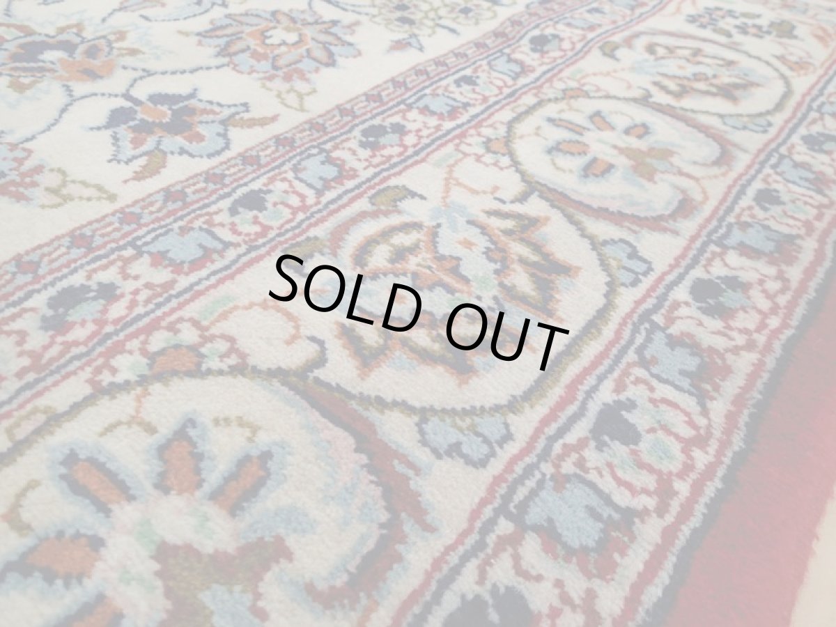 画像12: 良品 ペルシャ 絨毯 ナジャファバド 縦3.2m 6.6㎡ 6帖 リビング ダイニング 3人掛けソファ コーナーソファ 大判 サイズ 312 x 208 cm No.a8 肉厚 天然 ウール 手織り トライバル ラグ 敷物 マット カーペット 赤 メダリオン ヴィンテージ ビンテージ b-a8-312208h046-038 (12)