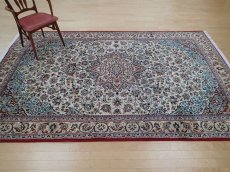 画像3: 良品 ペルシャ 絨毯 ナジャファバド 縦3.2m 6.6㎡ 6帖 リビング ダイニング 3人掛けソファ コーナーソファ 大判 サイズ 312 x 208 cm No.a8 肉厚 天然 ウール 手織り トライバル ラグ 敷物 マット カーペット 赤 メダリオン ヴィンテージ ビンテージ b-a8-312208h046-038 (3)