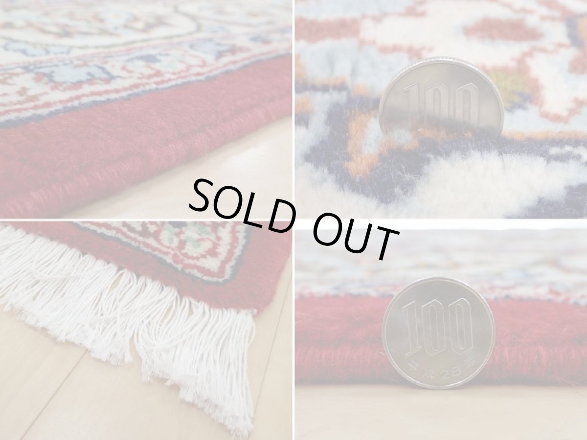 画像20: 良品 ペルシャ 絨毯 ナジャファバド 縦3.2m 6.6㎡ 6帖 リビング ダイニング 3人掛けソファ コーナーソファ 大判 サイズ 312 x 208 cm No.a8 肉厚 天然 ウール 手織り トライバル ラグ 敷物 マット カーペット 赤 メダリオン ヴィンテージ ビンテージ b-a8-312208h046-038 (20)