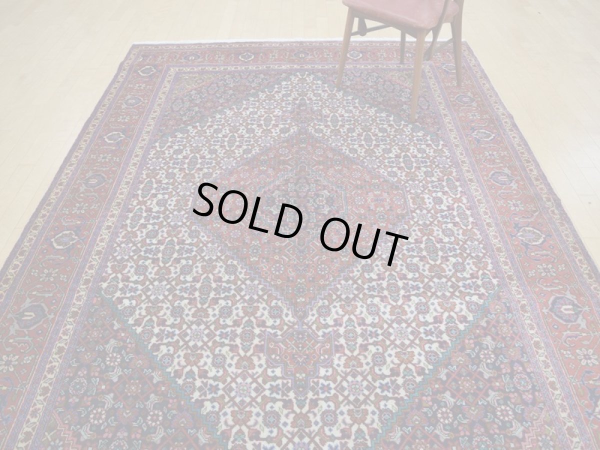 画像6: 良品 ペルシャ 絨毯 タブリーズ 縦3m 6? 6帖 リビング ダイニング 3人掛けソファ コーナーソファ 大判 サイズ 300 x 200 cm a157 手織り トライバル ラグ 天然 ウール 敷物 マット カーペット マヒ ヘラティ 柄 ヴィンテージ ビンテージ (6)