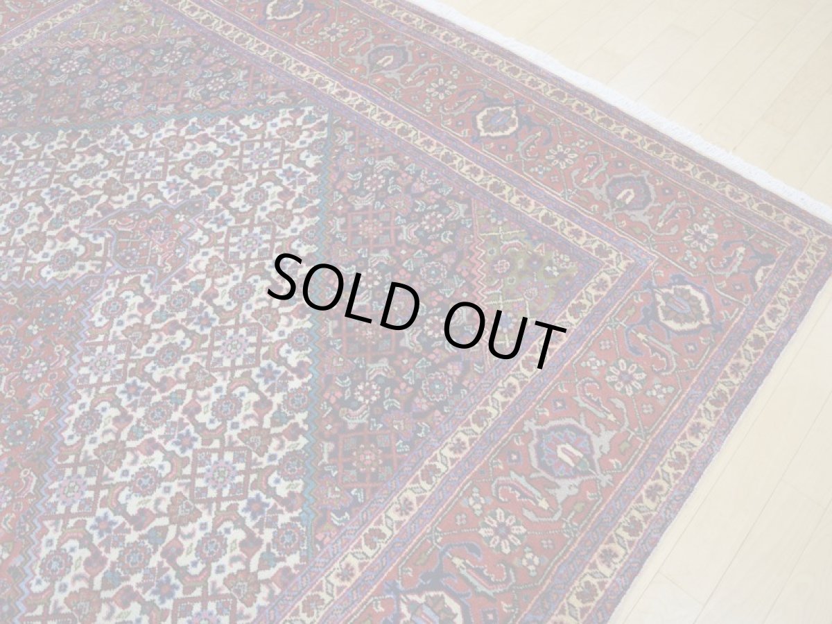 画像8: 良品 ペルシャ 絨毯 タブリーズ 縦3m 6? 6帖 リビング ダイニング 3人掛けソファ コーナーソファ 大判 サイズ 300 x 200 cm a157 手織り トライバル ラグ 天然 ウール 敷物 マット カーペット マヒ ヘラティ 柄 ヴィンテージ ビンテージ (8)