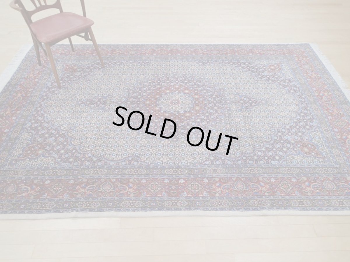 画像3: 新品 ペルシャ 絨毯 ムード 縦3m 横2m 6㎡ 6帖 リビング ダイニング サイズ 3m 6畳 3人掛け ソファ サイズ 300 x 198 cm 183 天然 肉厚 ウール シルク 手織り ハンドメイド トライバル ラグ マット 敷物 カーペット クリーム マヒ ヘラティ 柄 n-183-300198s077-0001 (3)