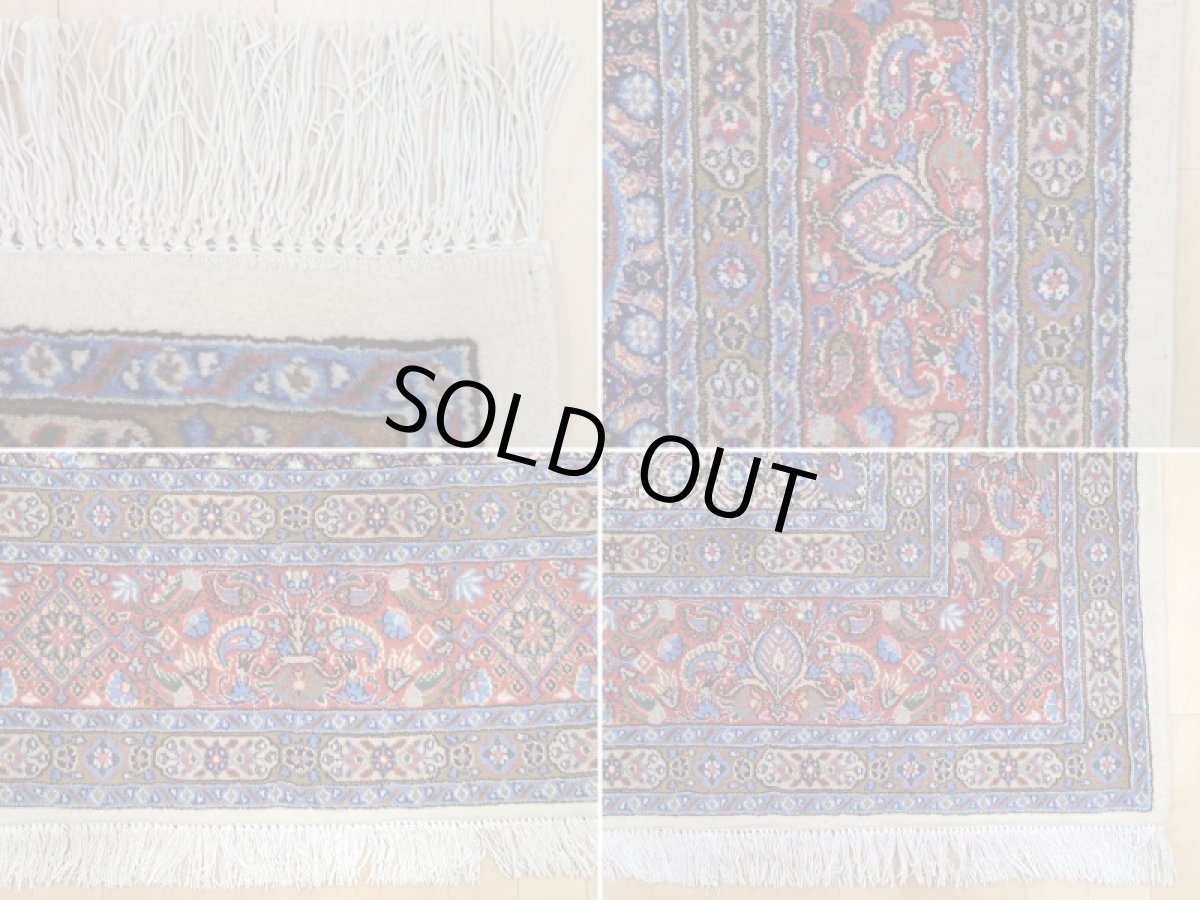 画像19: 新品 ペルシャ 絨毯 ムード 縦3m 横2m 6㎡ 6帖 リビング ダイニング サイズ 3m 6畳 3人掛け ソファ サイズ 300 x 198 cm 183 天然 肉厚 ウール シルク 手織り ハンドメイド トライバル ラグ マット 敷物 カーペット クリーム マヒ ヘラティ 柄 n-183-300198s077-0001 (19)