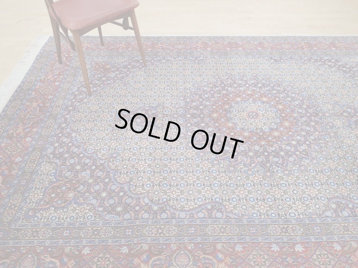 画像2: 新品 ペルシャ 絨毯 ムード 縦3m 横2m 6㎡ 6帖 リビング ダイニング サイズ 3m 6畳 3人掛け ソファ サイズ 300 x 198 cm 183 天然 肉厚 ウール シルク 手織り ハンドメイド トライバル ラグ マット 敷物 カーペット クリーム マヒ ヘラティ 柄 n-183-300198s077-0001 (2)