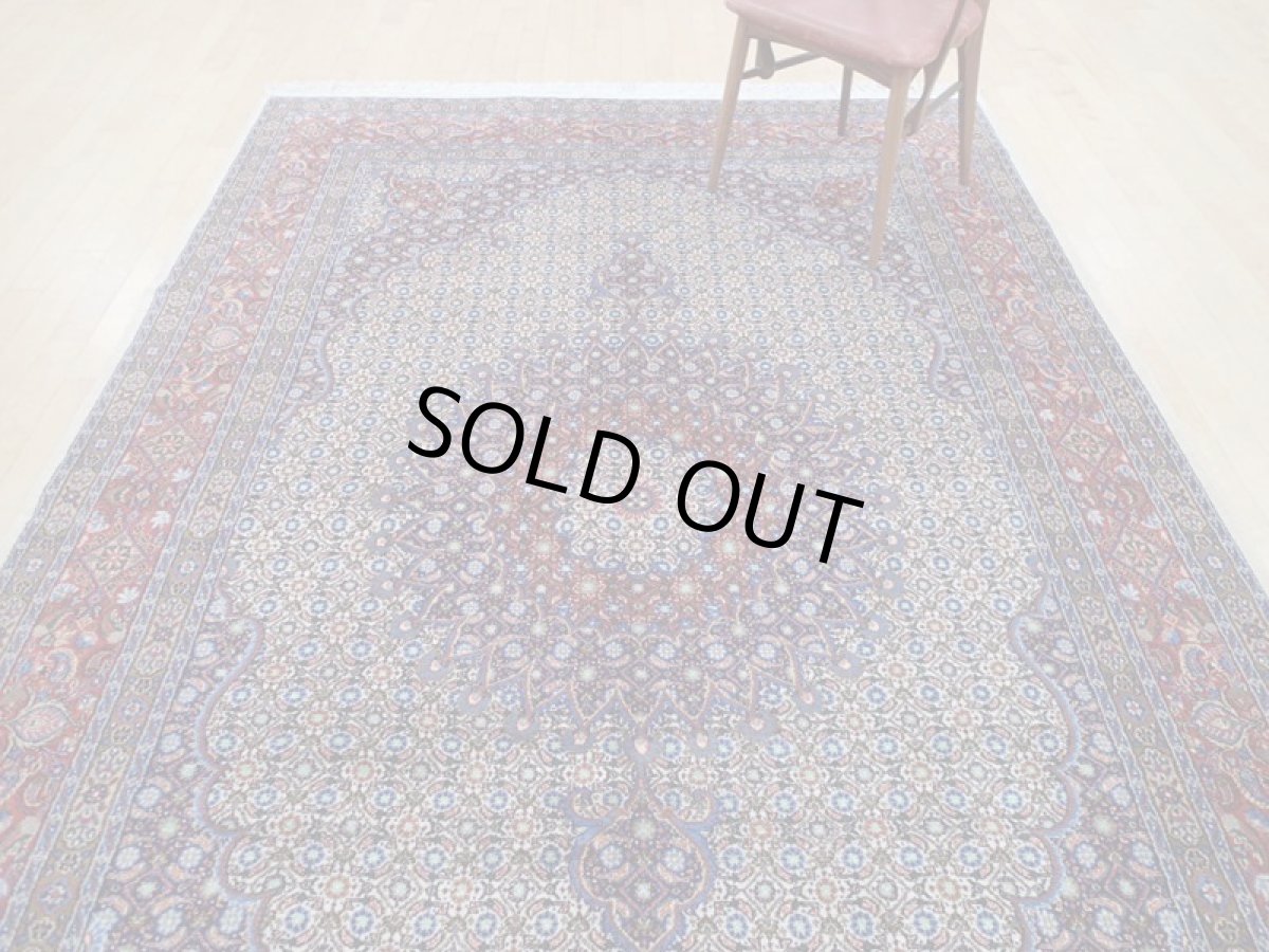 画像6: 新品 ペルシャ 絨毯 ムード 縦3m 横2m 6㎡ 6帖 リビング ダイニング サイズ 3m 6畳 3人掛け ソファ サイズ 300 x 198 cm 183 天然 肉厚 ウール シルク 手織り ハンドメイド トライバル ラグ マット 敷物 カーペット クリーム マヒ ヘラティ 柄 n-183-300198s077-0001 (6)