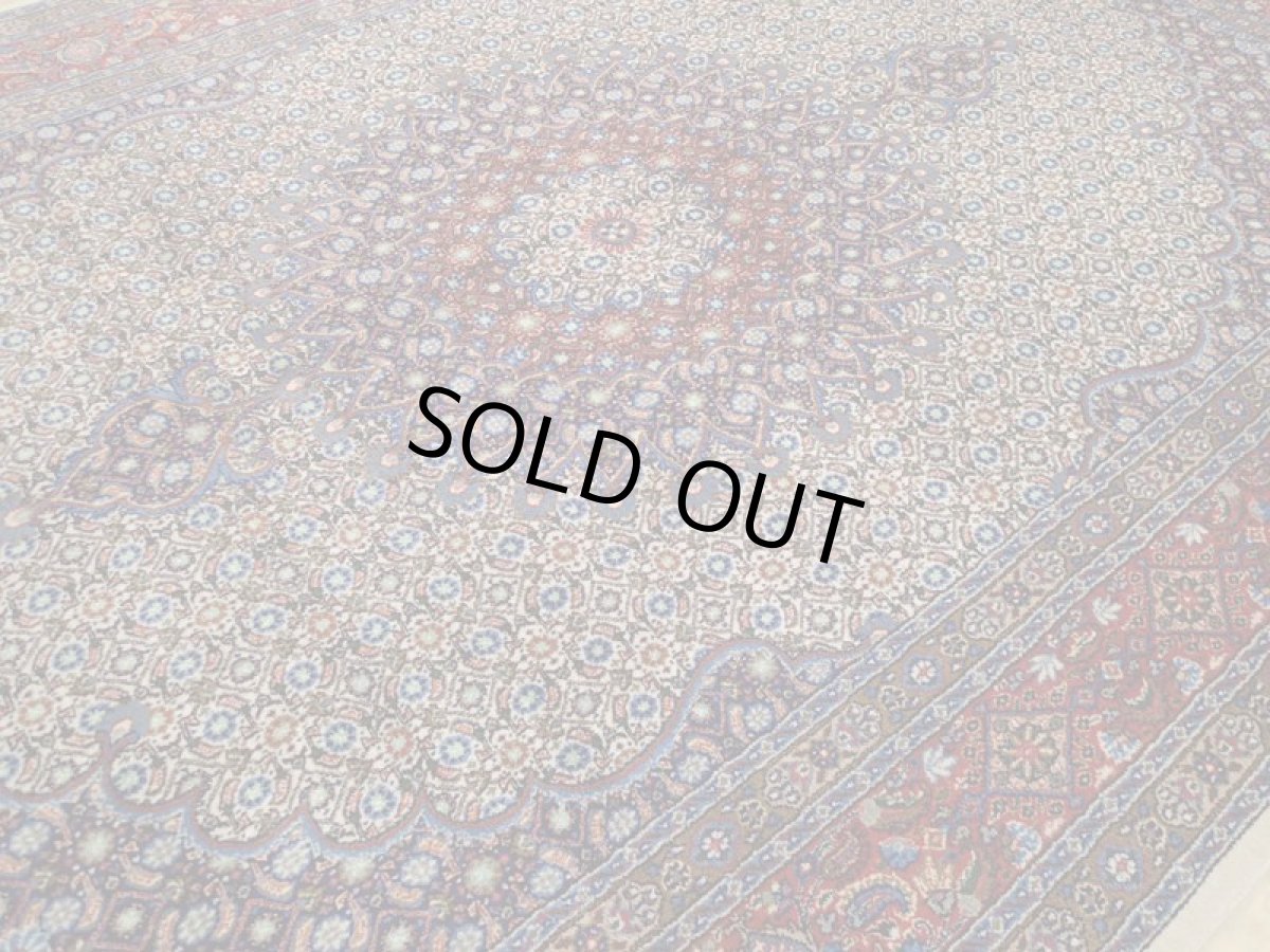 画像10: 新品 ペルシャ 絨毯 ムード 縦3m 横2m 6㎡ 6帖 リビング ダイニング サイズ 3m 6畳 3人掛け ソファ サイズ 300 x 198 cm 183 天然 肉厚 ウール シルク 手織り ハンドメイド トライバル ラグ マット 敷物 カーペット クリーム マヒ ヘラティ 柄 n-183-300198s077-0001 (10)