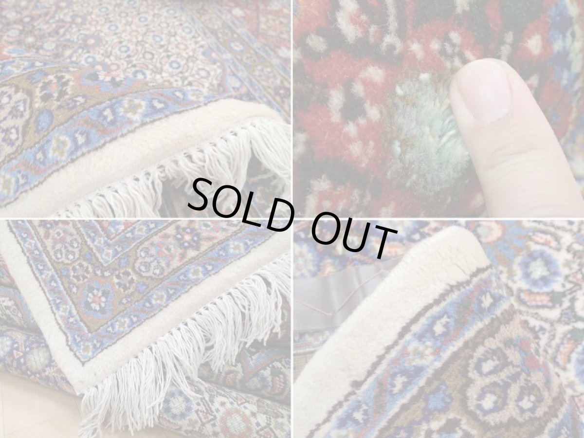 画像18: 新品 ペルシャ 絨毯 ムード 縦3m 横2m 6㎡ 6帖 リビング ダイニング サイズ 3m 6畳 3人掛け ソファ サイズ 300 x 198 cm 183 天然 肉厚 ウール シルク 手織り ハンドメイド トライバル ラグ マット 敷物 カーペット クリーム マヒ ヘラティ 柄 n-183-300198s077-0001 (18)