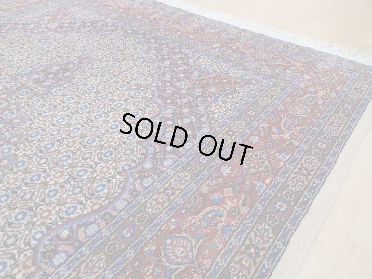 画像9: 新品 ペルシャ 絨毯 ムード 縦3m 横2m 6㎡ 6帖 リビング ダイニング サイズ 3m 6畳 3人掛け ソファ サイズ 300 x 198 cm 183 天然 肉厚 ウール シルク 手織り ハンドメイド トライバル ラグ マット 敷物 カーペット クリーム マヒ ヘラティ 柄 n-183-300198s077-0001 (9)