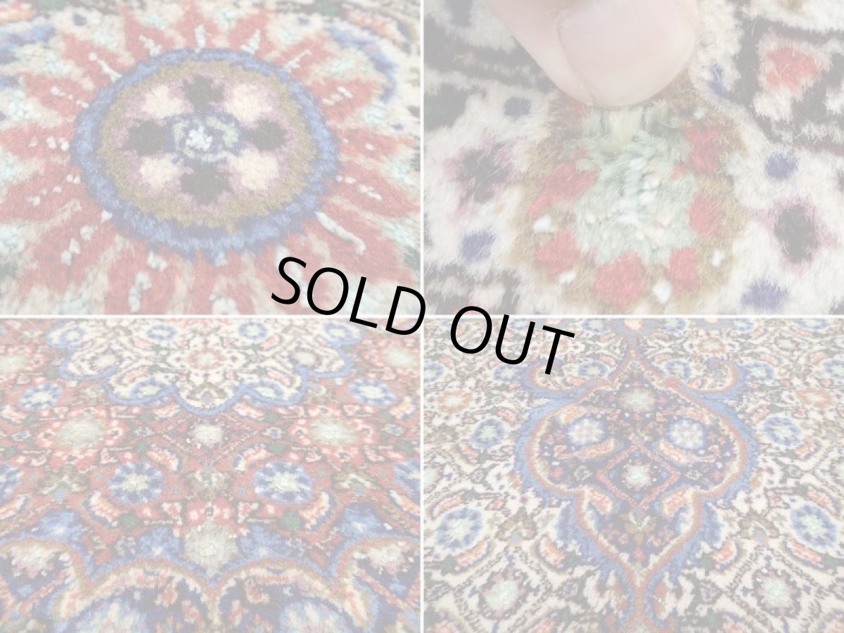 画像16: 新品 ペルシャ 絨毯 ムード 縦3m 横2m 6㎡ 6帖 リビング ダイニング サイズ 3m 6畳 3人掛け ソファ サイズ 300 x 198 cm 183 天然 肉厚 ウール シルク 手織り ハンドメイド トライバル ラグ マット 敷物 カーペット クリーム マヒ ヘラティ 柄 n-183-300198s077-0001 (16)