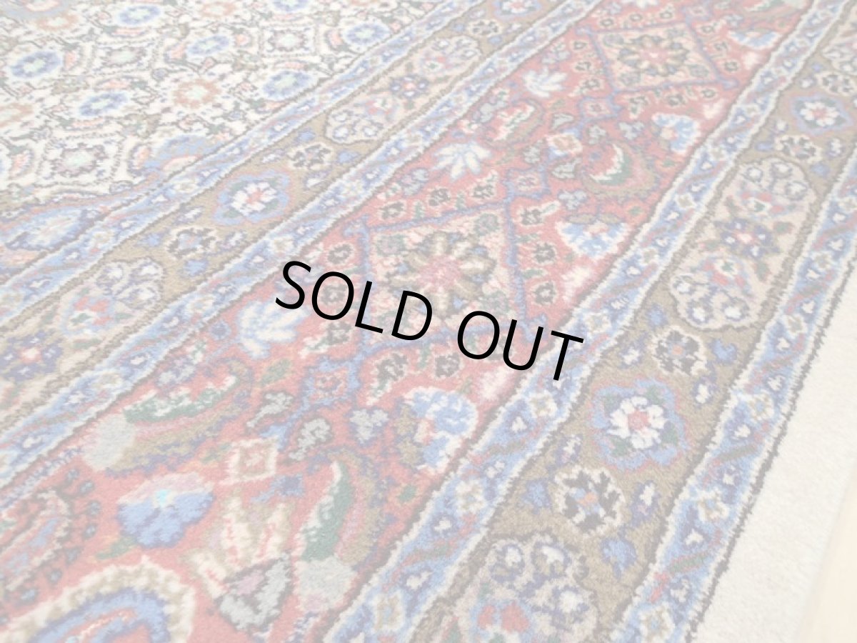 画像13: 新品 ペルシャ 絨毯 ムード 縦3m 横2m 6㎡ 6帖 リビング ダイニング サイズ 3m 6畳 3人掛け ソファ サイズ 300 x 198 cm 183 天然 肉厚 ウール シルク 手織り ハンドメイド トライバル ラグ マット 敷物 カーペット クリーム マヒ ヘラティ 柄 n-183-300198s077-0001 (13)