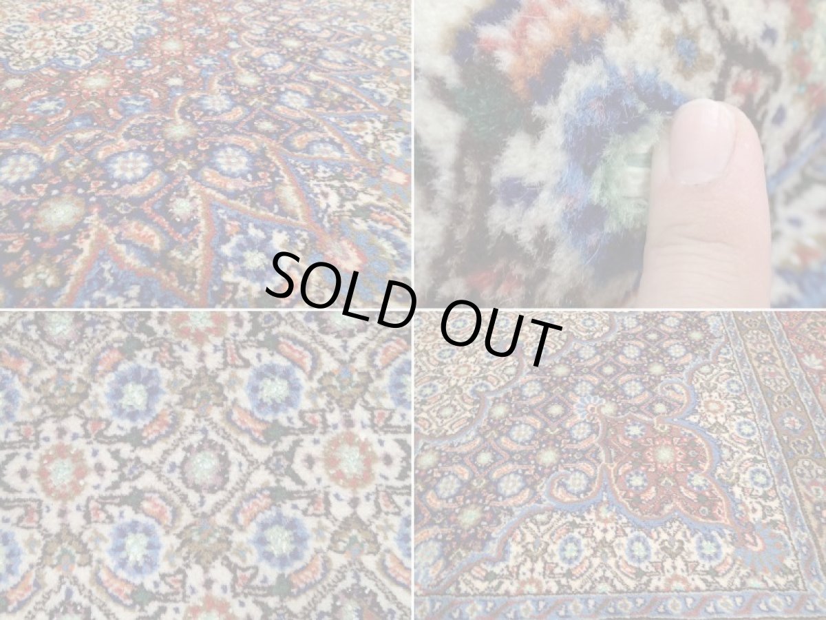 画像17: 新品 ペルシャ 絨毯 ムード 縦3m 横2m 6㎡ 6帖 リビング ダイニング サイズ 3m 6畳 3人掛け ソファ サイズ 300 x 198 cm 183 天然 肉厚 ウール シルク 手織り ハンドメイド トライバル ラグ マット 敷物 カーペット クリーム マヒ ヘラティ 柄 n-183-300198s077-0001 (17)