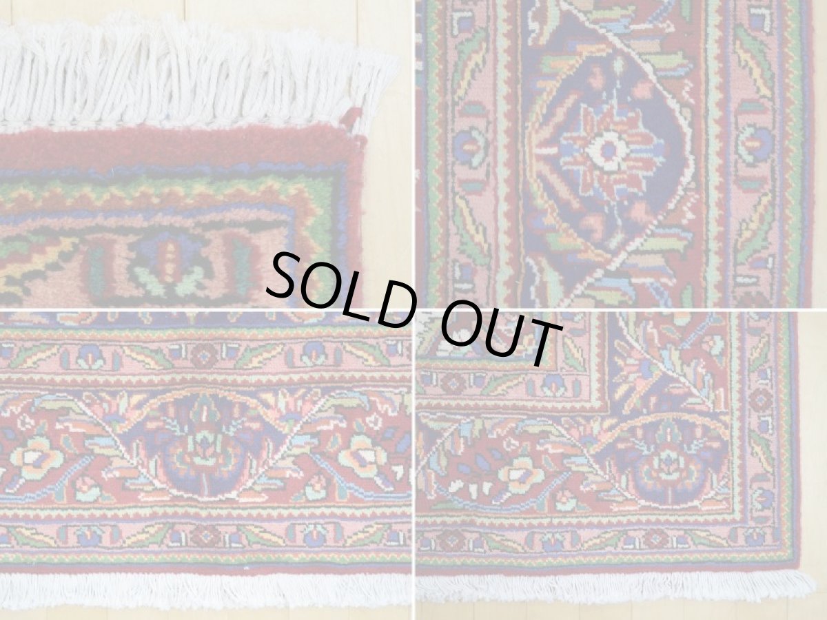 画像17: 良品 ペルシャ 絨毯 タブリーズ 縦3m 6? 6帖 リビング ダイニング 3人掛けソファ コーナーソファ 大判 サイズ 295 x 205 cm No.a130 手織り トライバル ラグ 天然 ウール 敷物 マット カーペット 赤 メダリオン 草木 花 柄 ヴィンテージ ビンテージ (17)