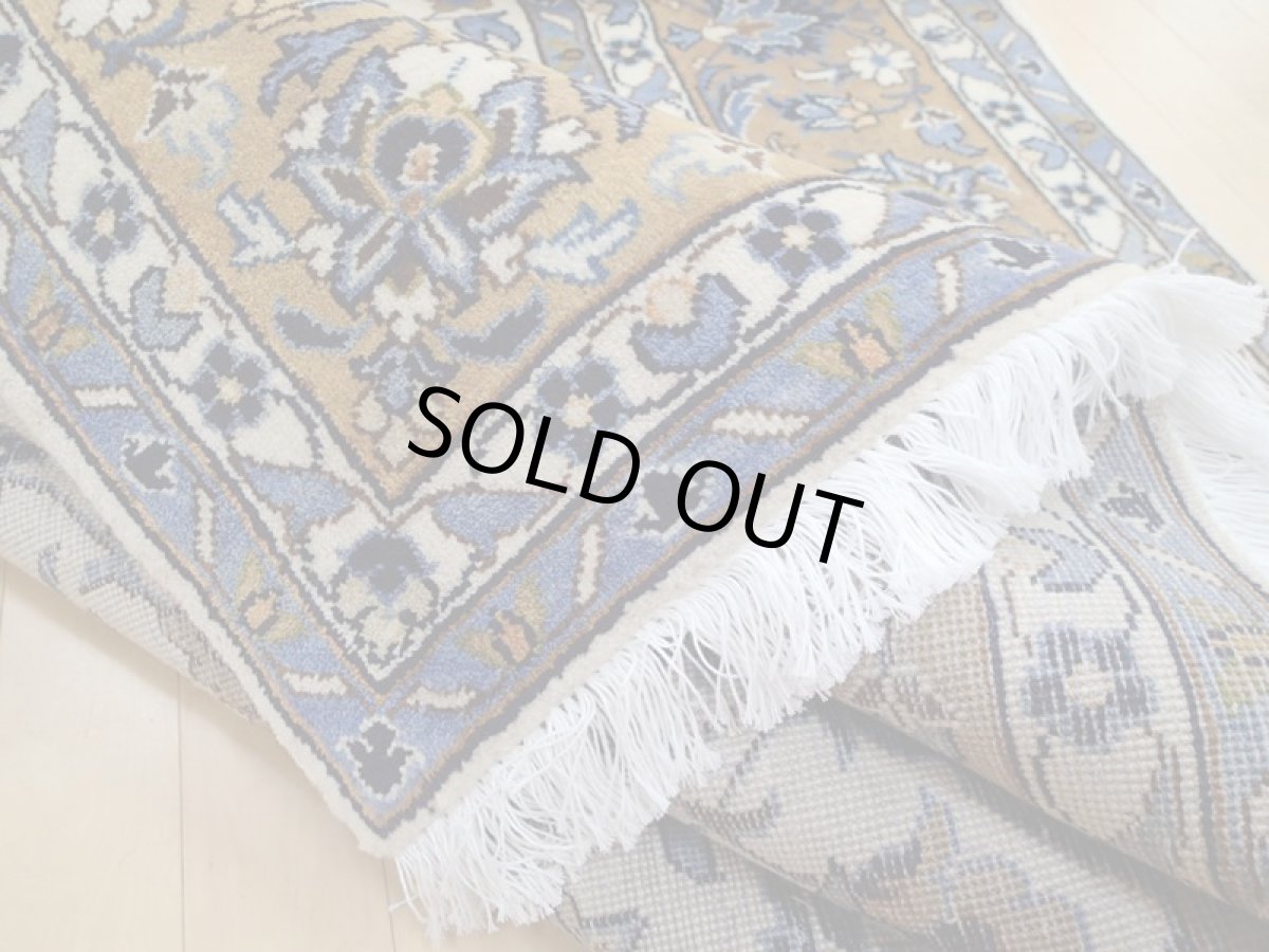 画像14: 美品 ペルシャ 絨毯 ナジャファバド 縦3.2m 6.6? 6帖 リビング ダイニング 3人掛けソファ コーナーソファ 大判 サイズ 313 x 208 cm No.a19 草木染 天然 ウール 手織り トライバル ラグ 敷物 マット カーペット メダリオン ヴィンテージ ビンテージ (14)