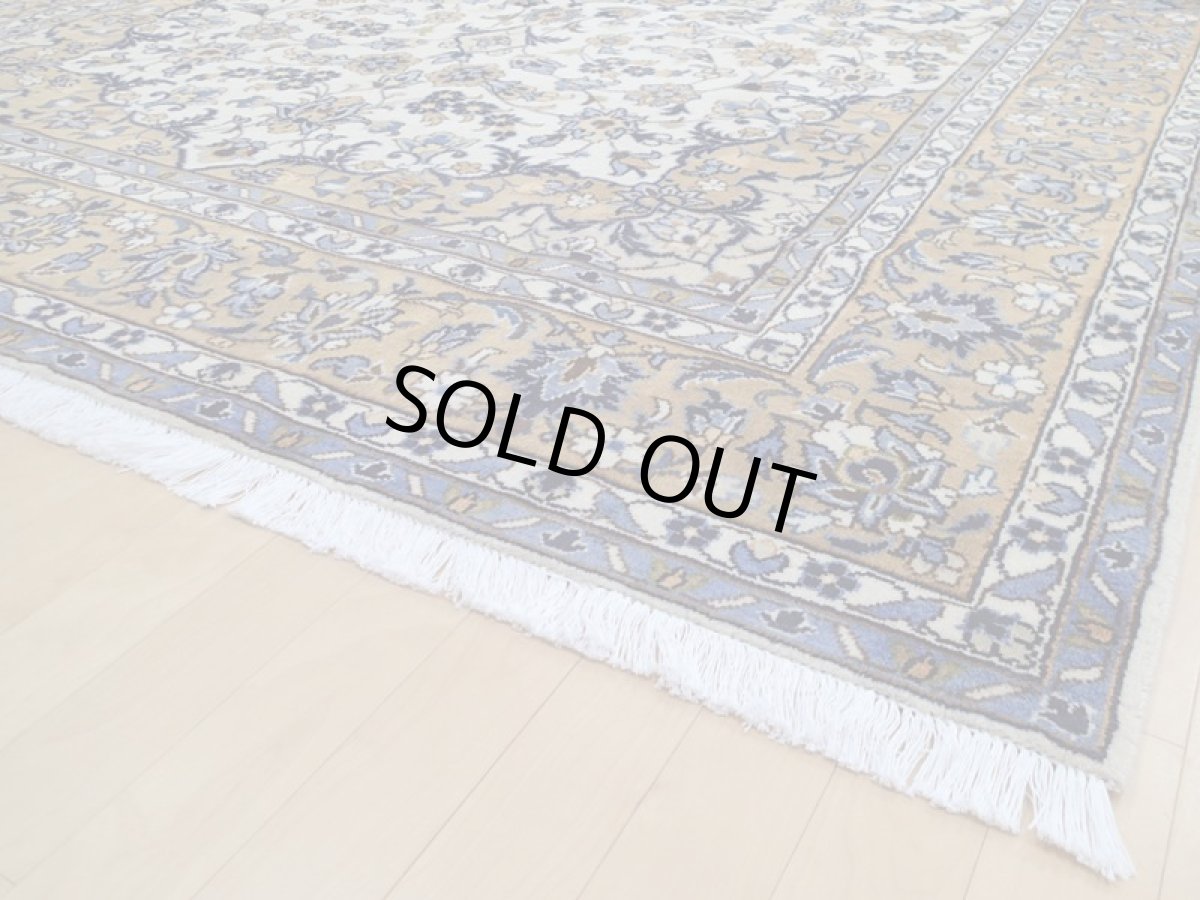 画像11: 美品 ペルシャ 絨毯 ナジャファバド 縦3.2m 6.6? 6帖 リビング ダイニング 3人掛けソファ コーナーソファ 大判 サイズ 313 x 208 cm No.a19 草木染 天然 ウール 手織り トライバル ラグ 敷物 マット カーペット メダリオン ヴィンテージ ビンテージ (11)