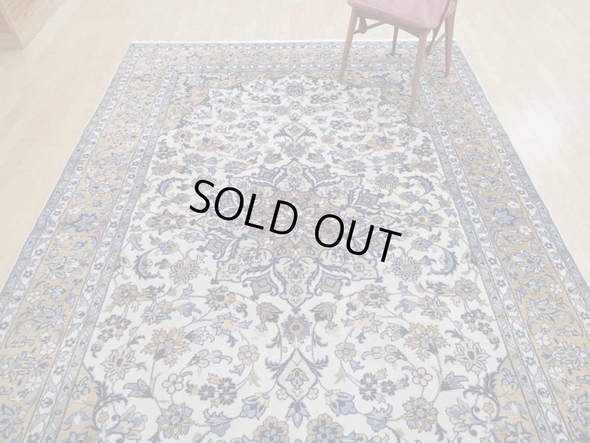 画像5: 美品 ペルシャ 絨毯 ナジャファバド 縦3.2m 6.6? 6帖 リビング ダイニング 3人掛けソファ コーナーソファ 大判 サイズ 313 x 208 cm No.a19 草木染 天然 ウール 手織り トライバル ラグ 敷物 マット カーペット メダリオン ヴィンテージ ビンテージ (5)