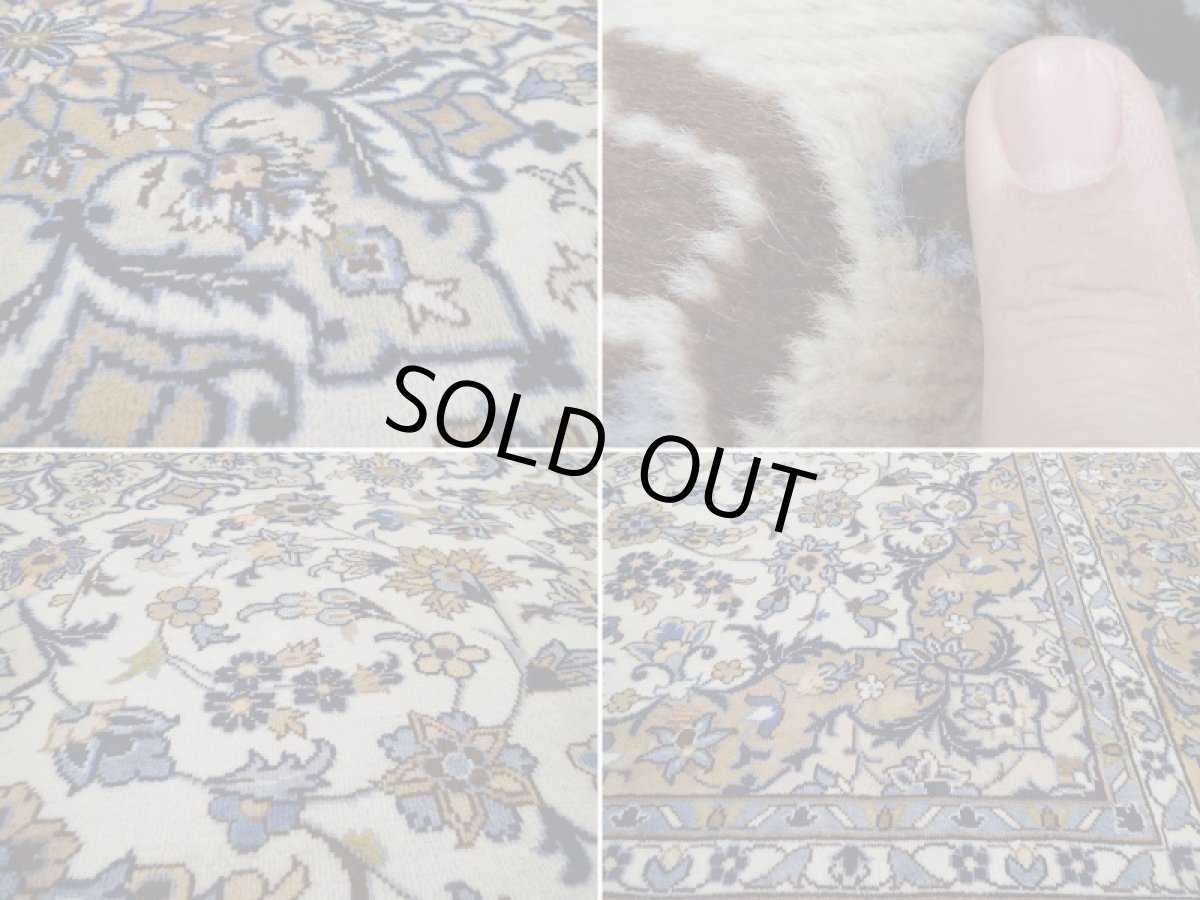 画像17: 美品 ペルシャ 絨毯 ナジャファバド 縦3.2m 6.6? 6帖 リビング ダイニング 3人掛けソファ コーナーソファ 大判 サイズ 313 x 208 cm No.a19 草木染 天然 ウール 手織り トライバル ラグ 敷物 マット カーペット メダリオン ヴィンテージ ビンテージ (17)