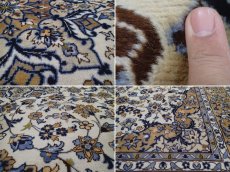 画像17: 美品 ペルシャ 絨毯 ナジャファバド 縦3.2m 6.6? 6帖 リビング ダイニング 3人掛けソファ コーナーソファ 大判 サイズ 313 x 208 cm No.a19 草木染 天然 ウール 手織り トライバル ラグ 敷物 マット カーペット メダリオン ヴィンテージ ビンテージ (17)