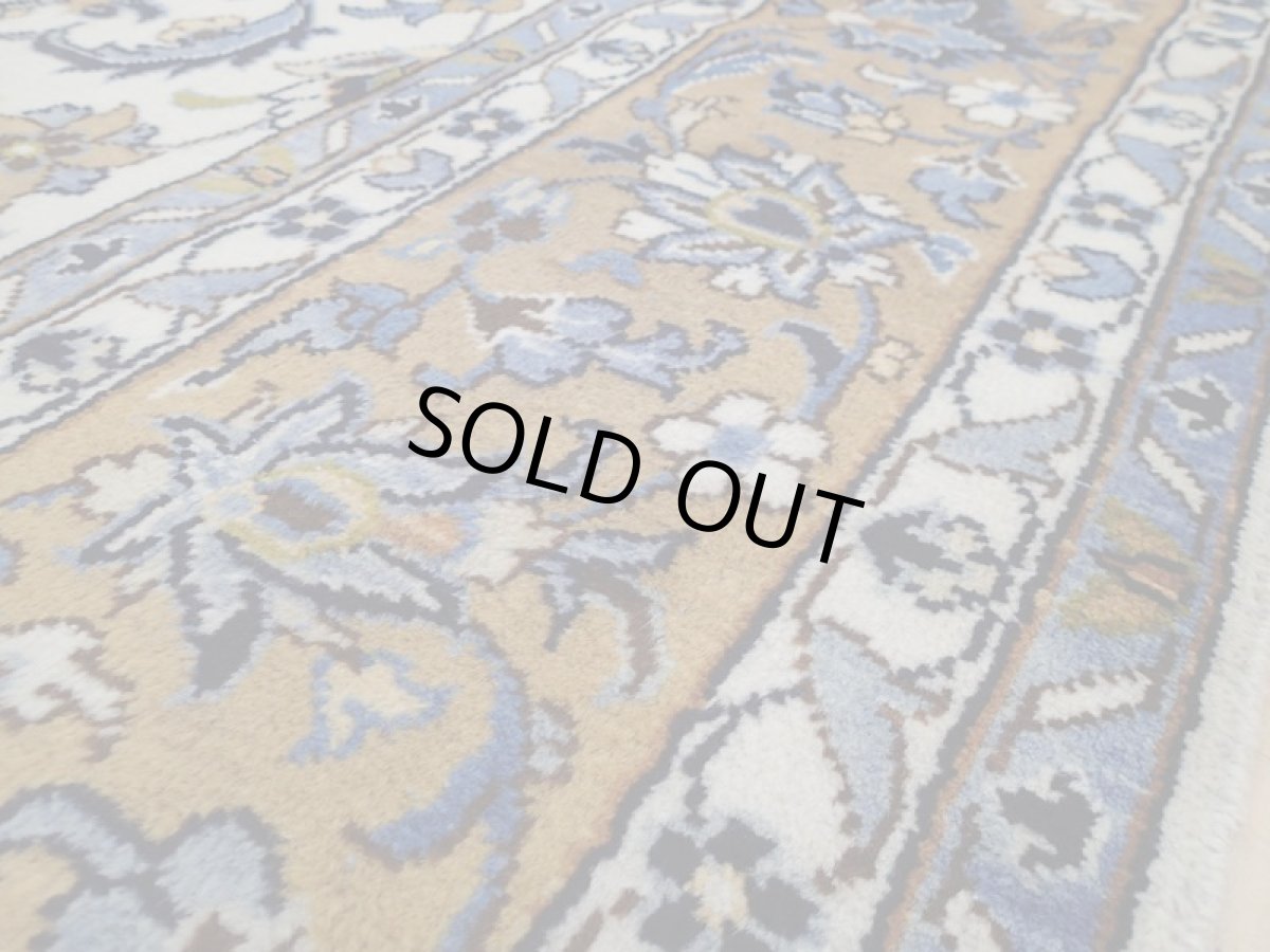 画像13: 美品 ペルシャ 絨毯 ナジャファバド 縦3.2m 6.6? 6帖 リビング ダイニング 3人掛けソファ コーナーソファ 大判 サイズ 313 x 208 cm No.a19 草木染 天然 ウール 手織り トライバル ラグ 敷物 マット カーペット メダリオン ヴィンテージ ビンテージ (13)