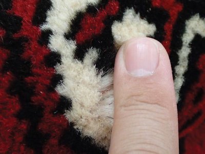 画像1: 新品 ペルシャ 絨毯 トルクメン 縦2.4m 3.8㎡ 3帖 リビング ダイニング 2〜3人掛け ソファ サイズ 235 x 162 cm A129 天然 肉厚 ウール 手織り ハンドメイド トライバル ラグ マット カーペット 赤 エンジ  ギュル 幾何学模様 民族柄 n-a129-235162-h033-034